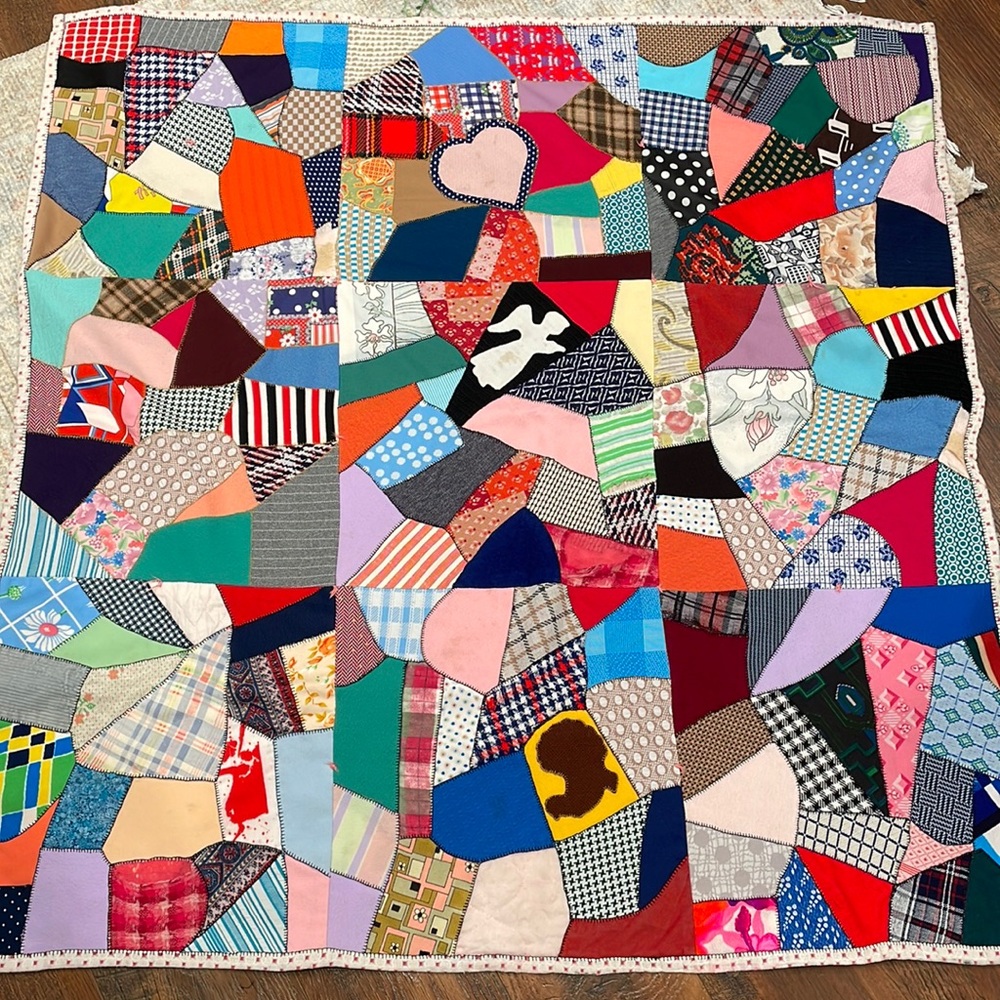 Handmade scrap quilt